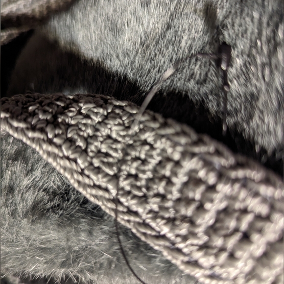 SAK + UGG had a Party: Faux Fur Crossbody Crotchet HOBO Soft Comfy Patchwork Bag - Picture 7 of 8